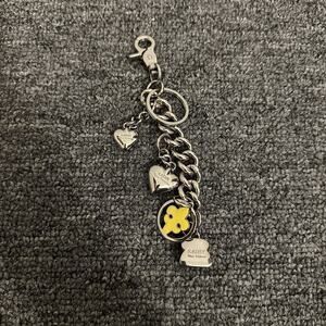 Kathy Van Zeeland Fleur De Lis Keychain Fob Clip Purse Chain Charm Silver Tone